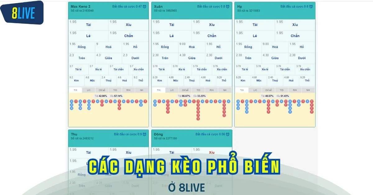 Một số dạng kèo thường gặp và nên thử sức khi chơi xổ số tự chọn